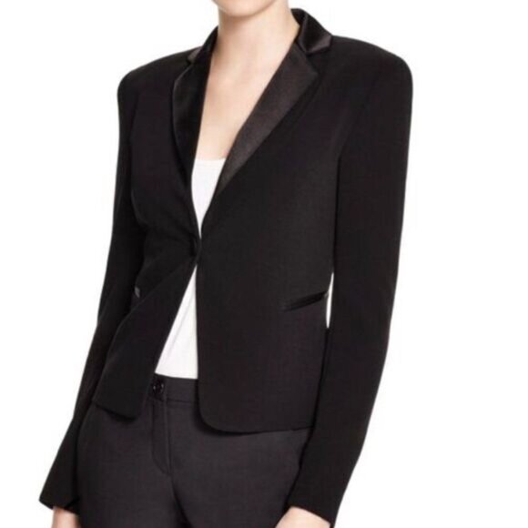 Diane Von Furstenberg Jackets & Blazers - DIANE VON FURSTENBERG Jennie Blazer Jacket Four-Season Stretch Black Sz 2